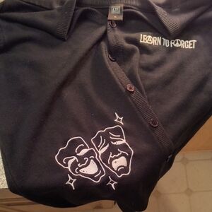 Black Cardigan Sweater for Men